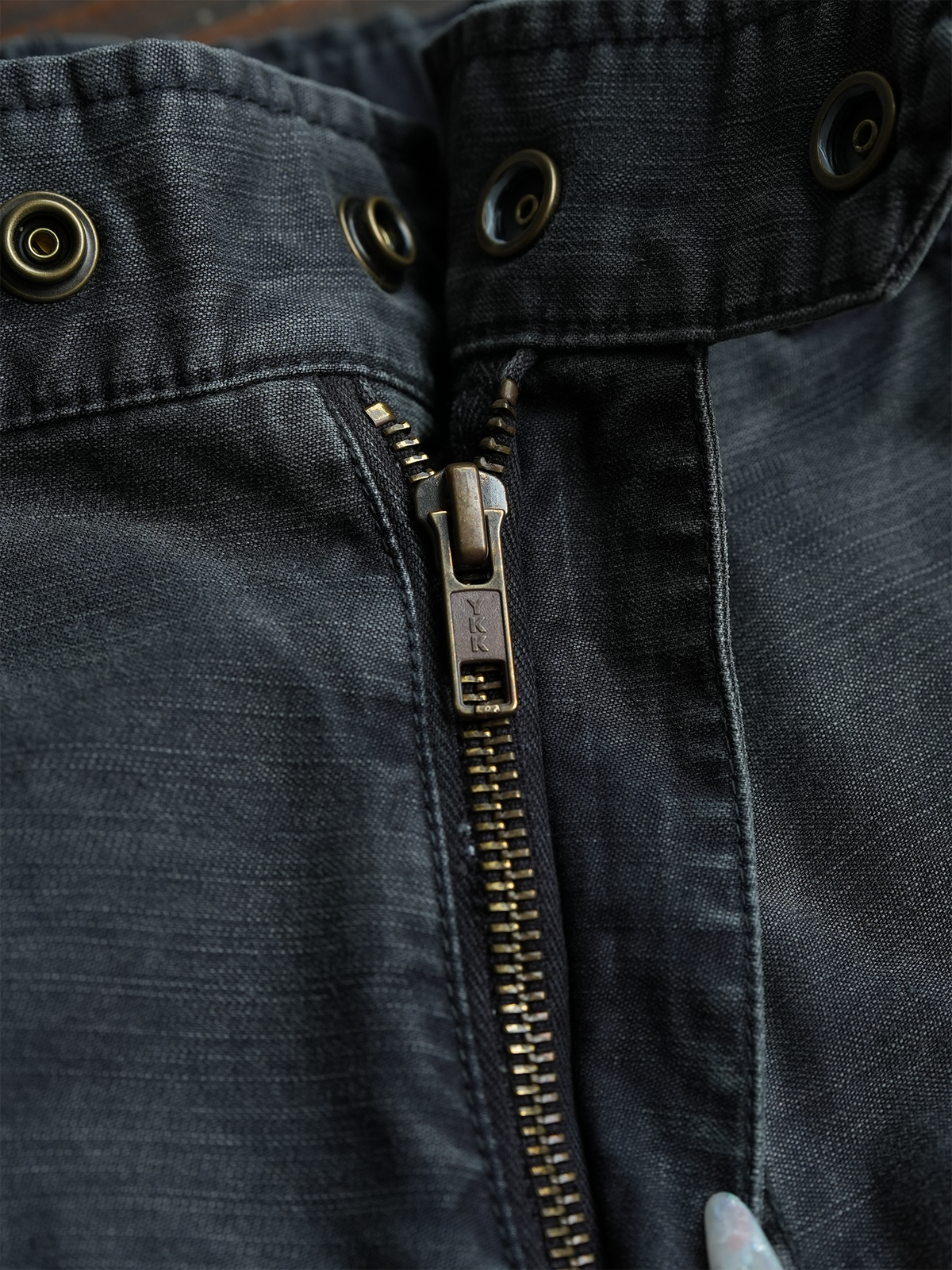 Charcoal Raw Edge Patch Pocket Cargos - detail or styled view 21