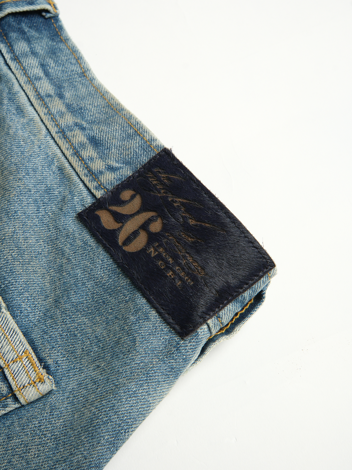 Paint Splattered Denim Cargo Shorts - product view 22