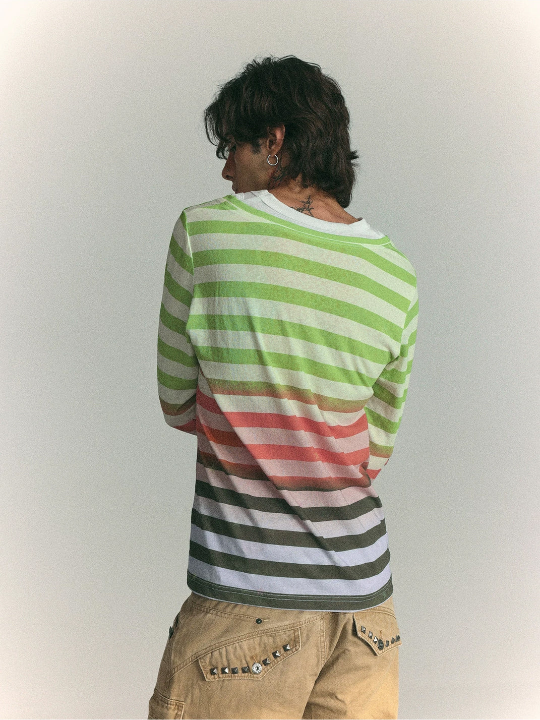 Gradient Stripe Guitar Layered Tee — view 3