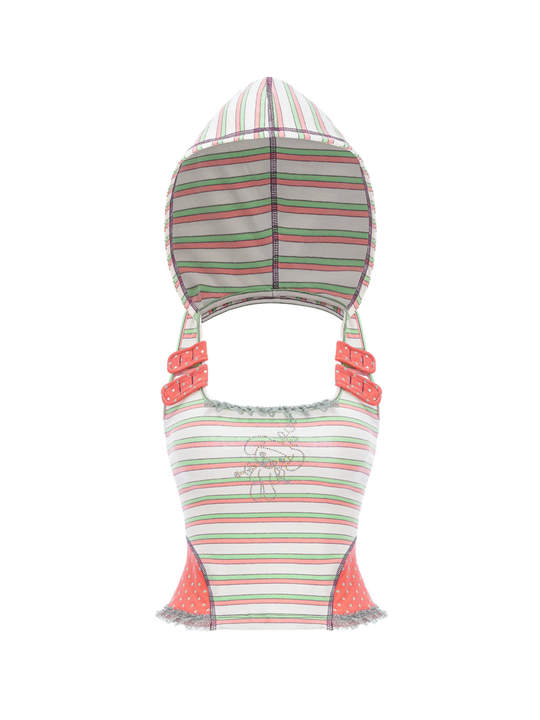 Rhinestone Bear Open-Back Hooded Cami — view 1