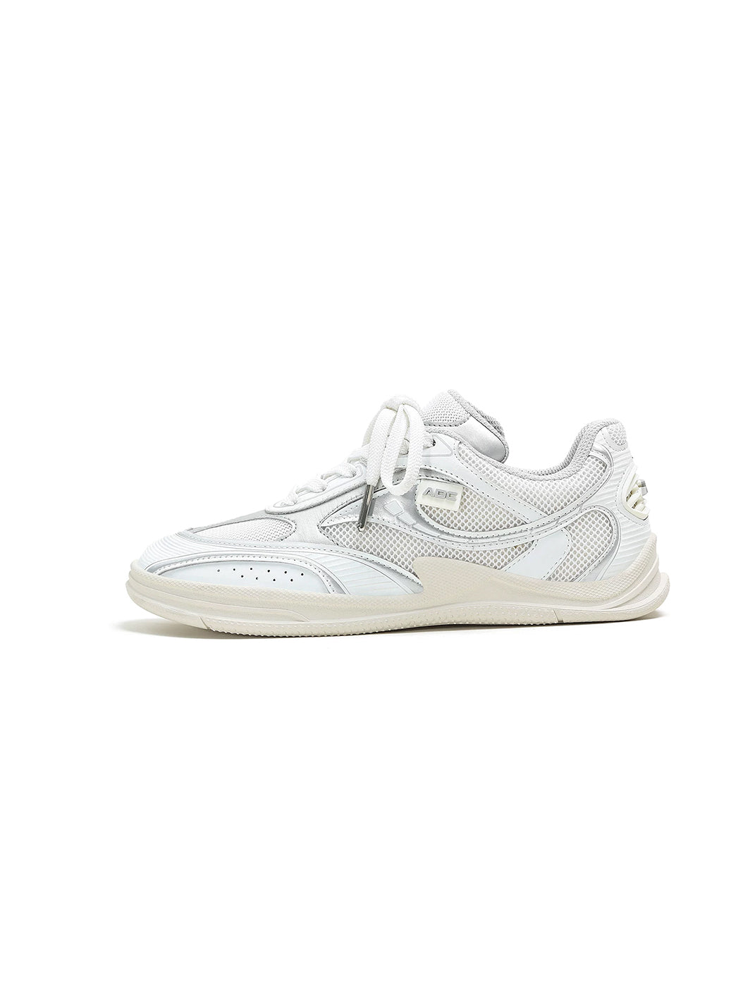 Curved Panel Mesh Retro Lace Up Trainers - product view 4