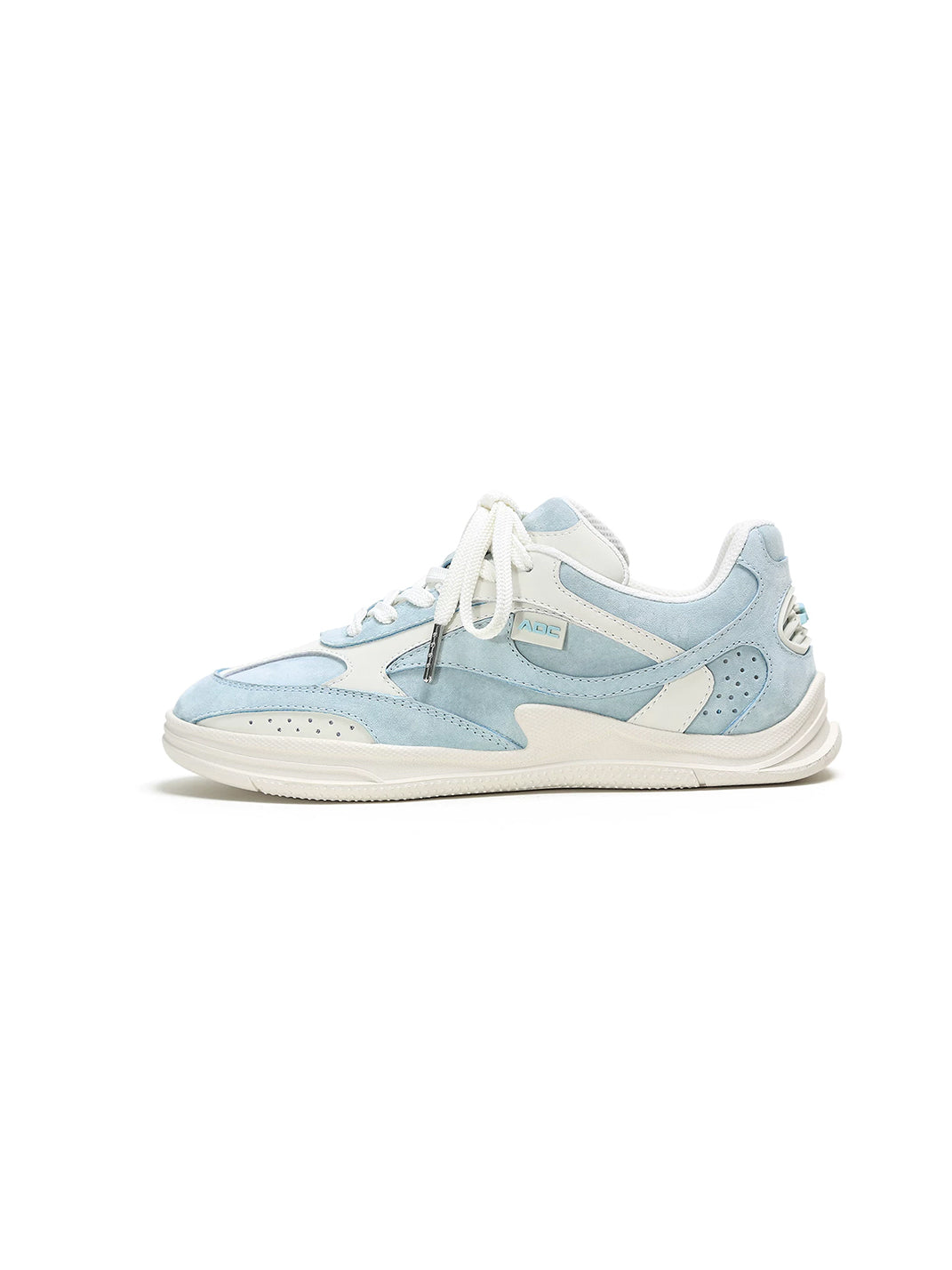 Curved Panel Mesh Retro Lace Up Trainers - product view 5