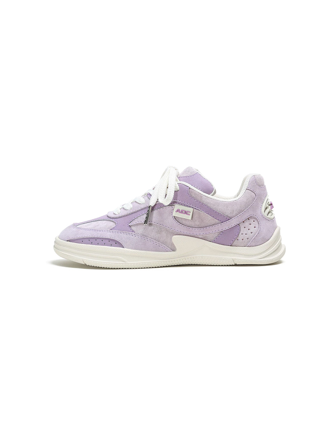 Curved Panel Mesh Retro Lace Up Trainers - product view 6