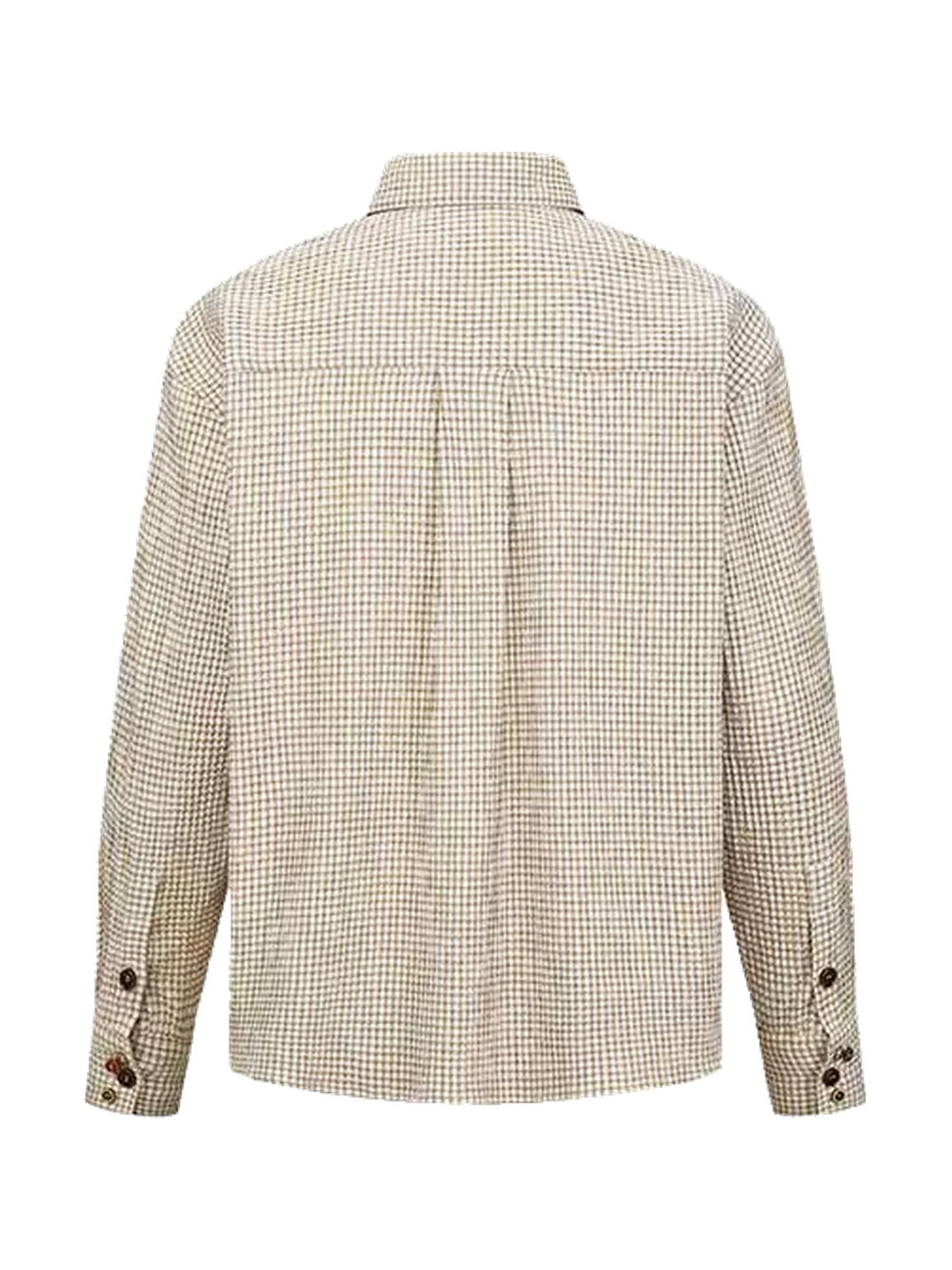 Fine Check Drop Shoulder Pocket Shirt - view 8
