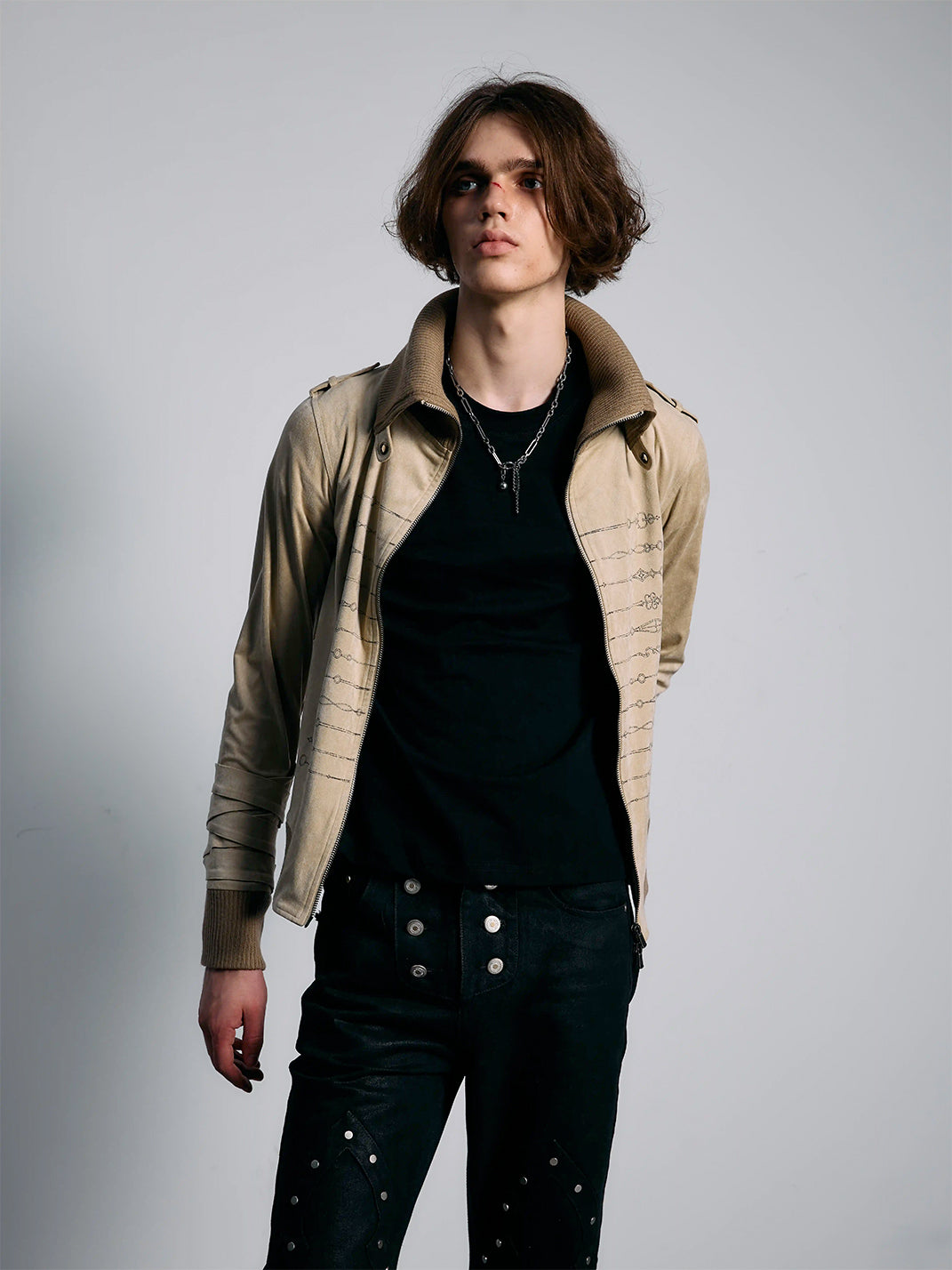 Clockwork Lace-Sleeve Fitted Jacket - view 4