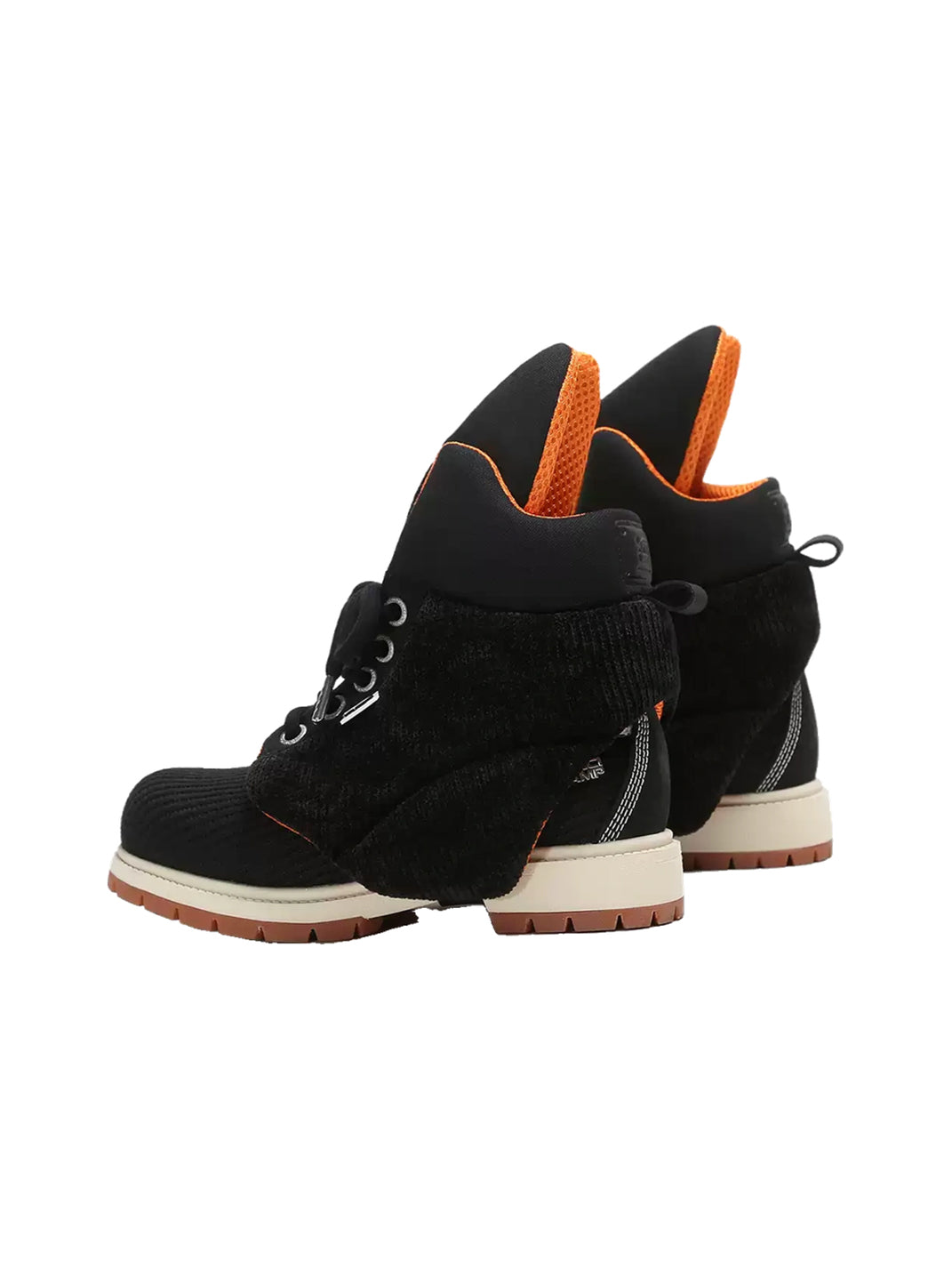 Layered Tongue Lace-Up Platform Boots - 2