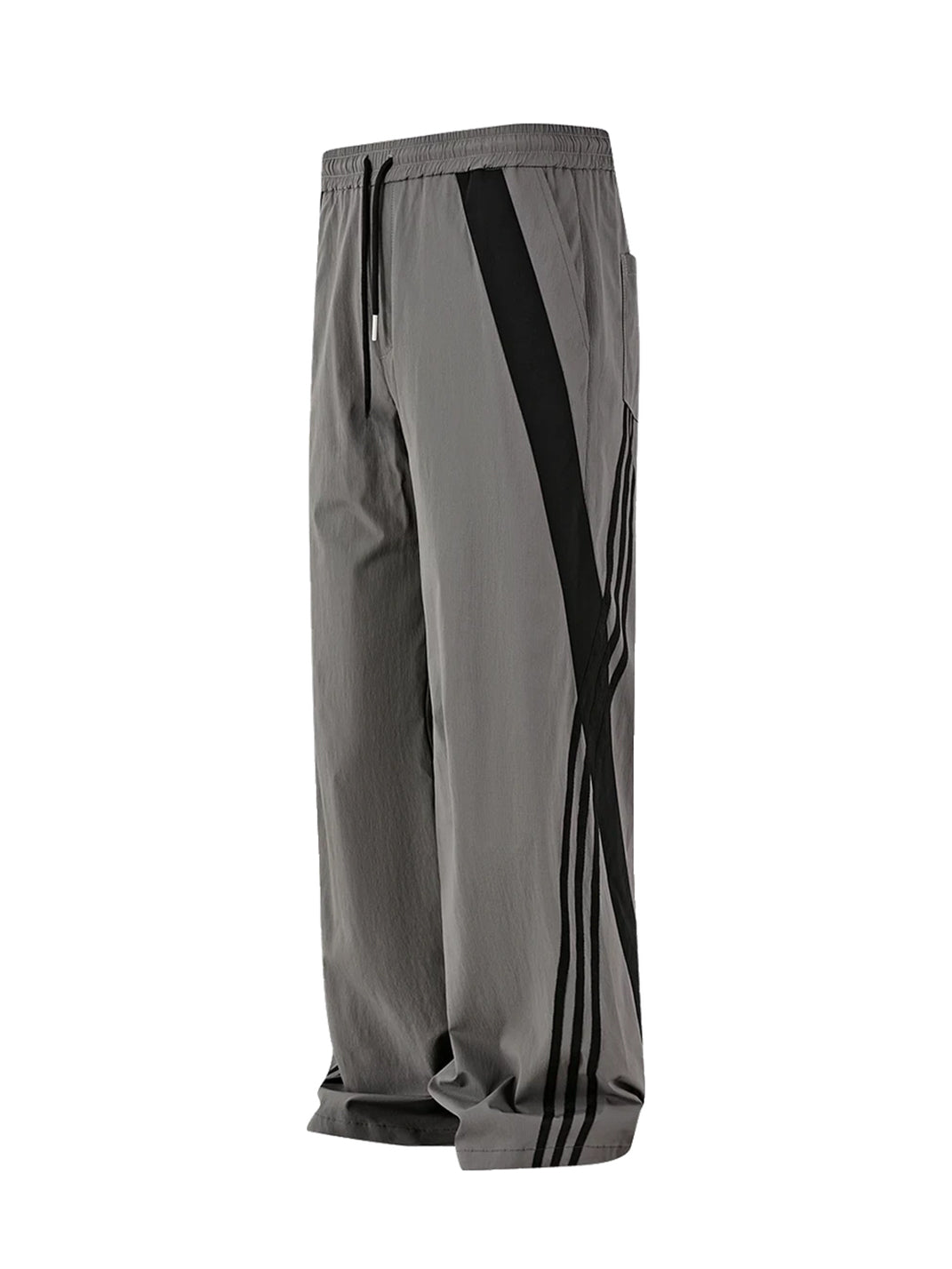 Contrast Side Stripe Drawstring Straight Leg Pants - view 15