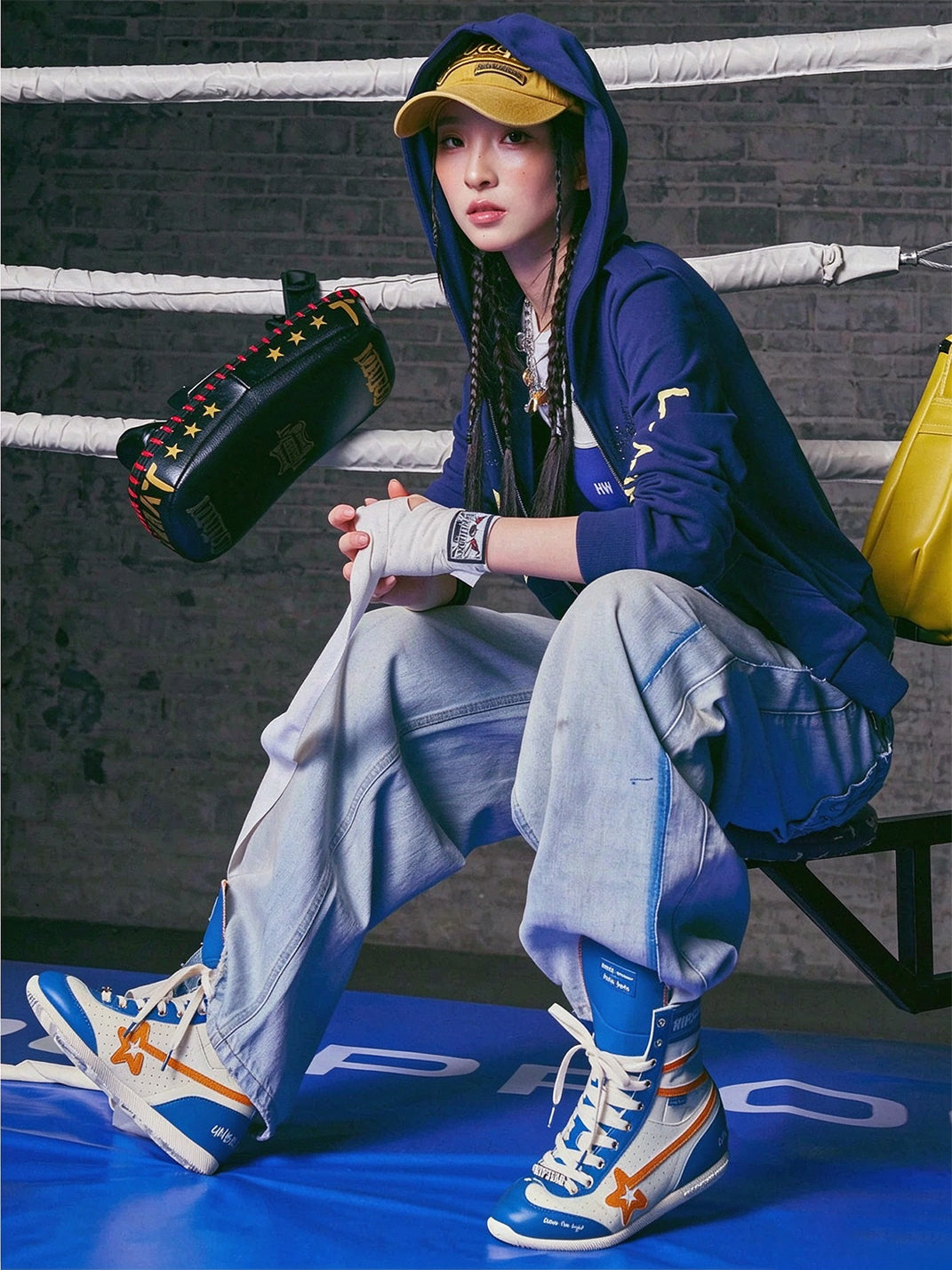 Star Panel Lace-Up Lift Boots - 3