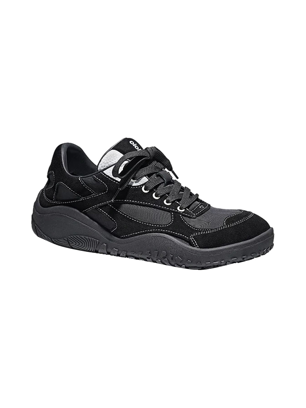 Layered Black Panel Low-Top Sneakers - 5