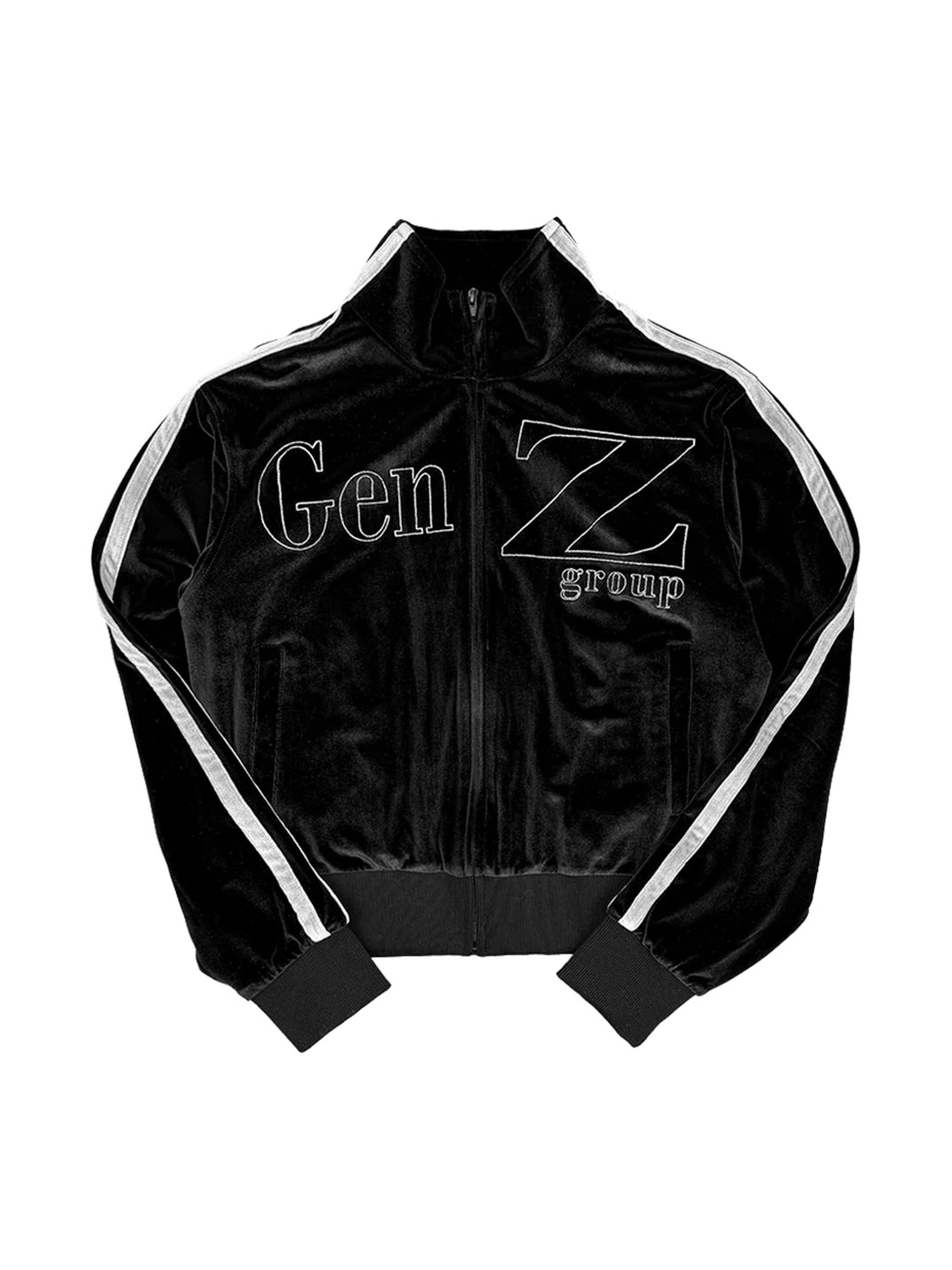 Star Skull Velvet Racing Zip Jacket - product view 1