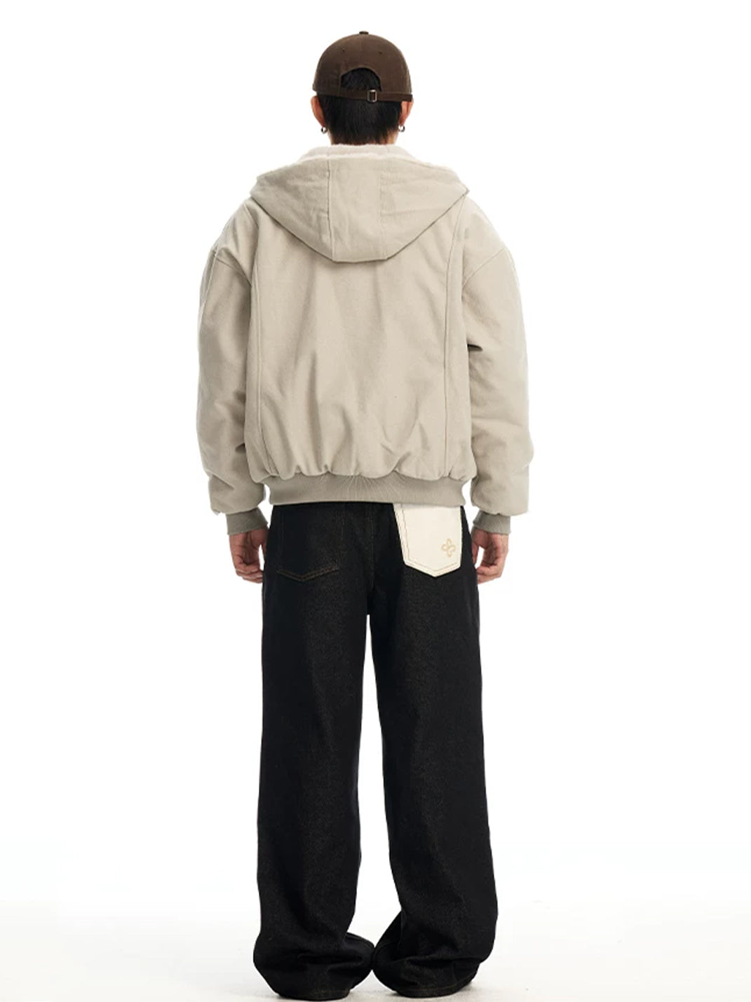 Plush Lined Canvas Zip Workwear Jacket - product view 4