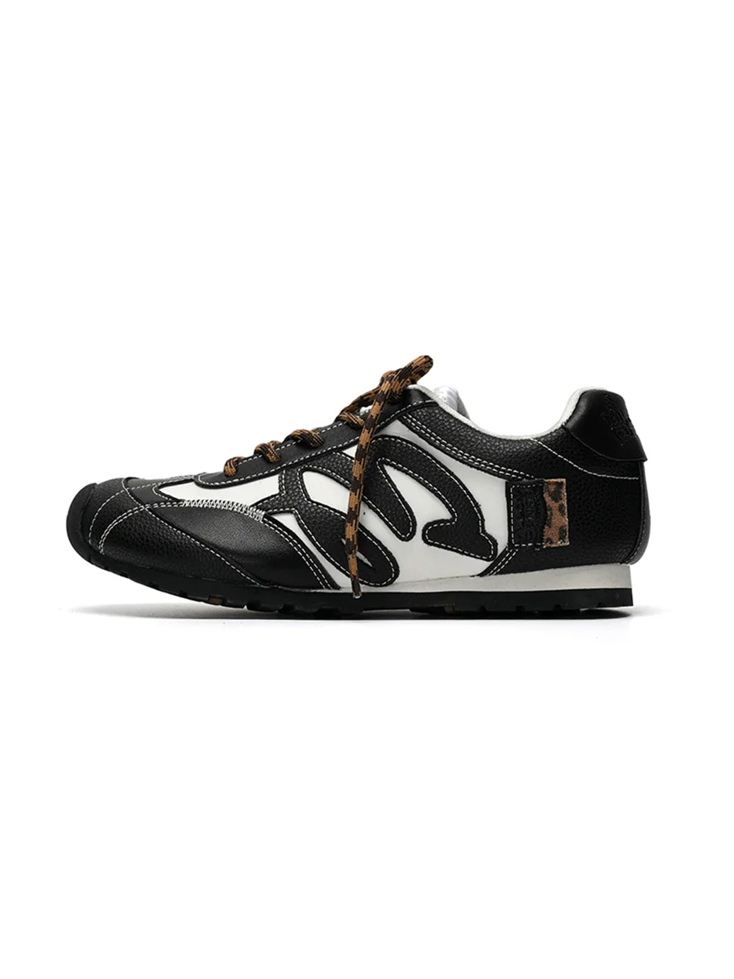 Sweeping Panel Low Profile Lace Up Sneakers - product view 1