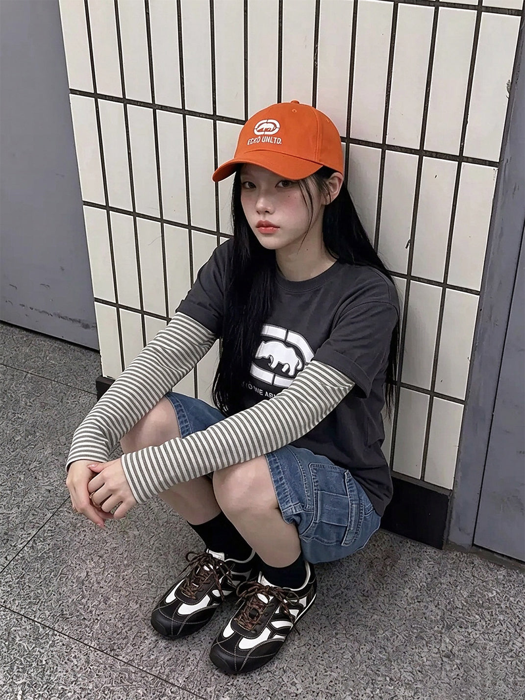 Sweeping Panel Low Profile Lace Up Sneakers - product view 6