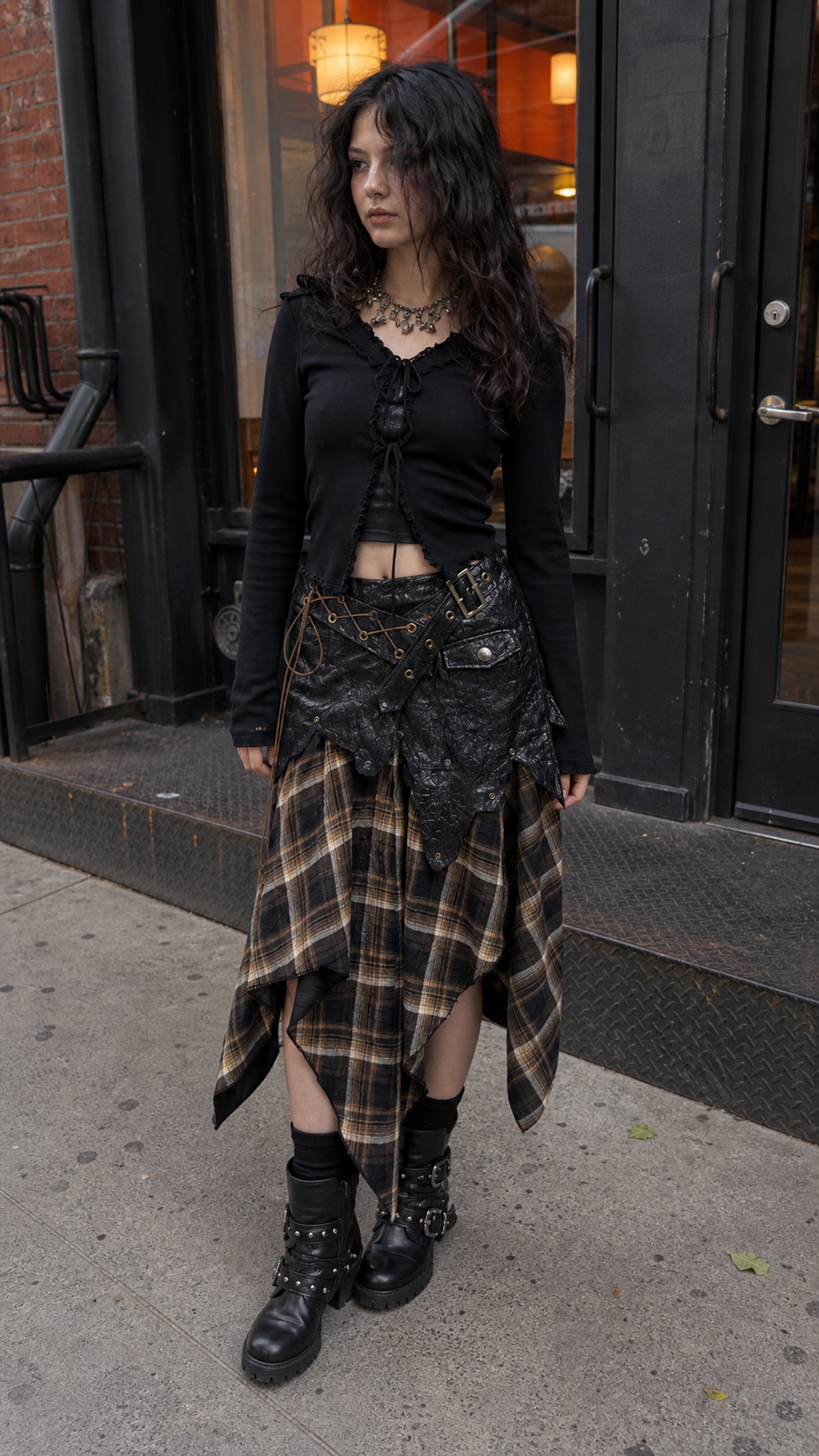 Rebel Tartan Asymmetrical Skirt UGC showcase 1