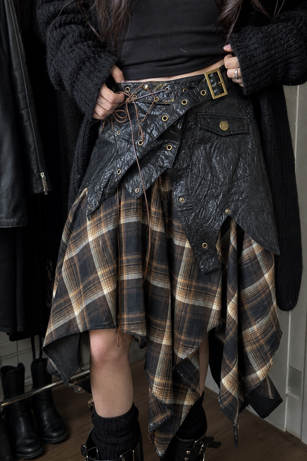 Rebel Tartan Asymmetrical Skirt UGC showcase 3