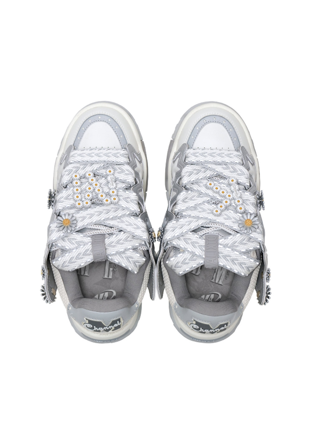 Reflective Daisy Star Chunky Sneakers - View 20