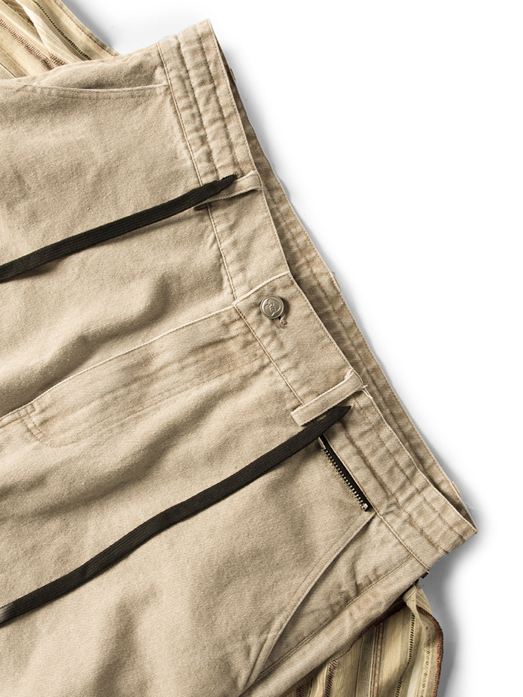 Detachable-Drape Balloon Baggy Jeans - View 6