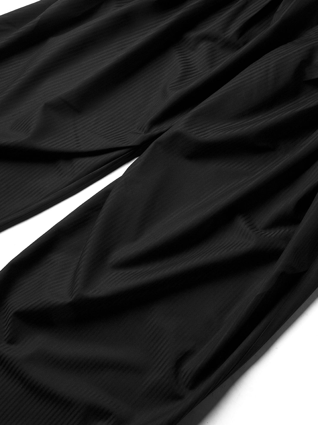 Pinstripe Scarf-Panel Wide-Leg Trousers - View 13