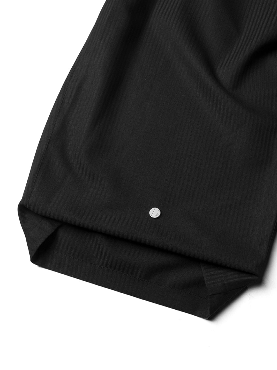 Pinstripe Scarf-Panel Wide-Leg Trousers - View 16