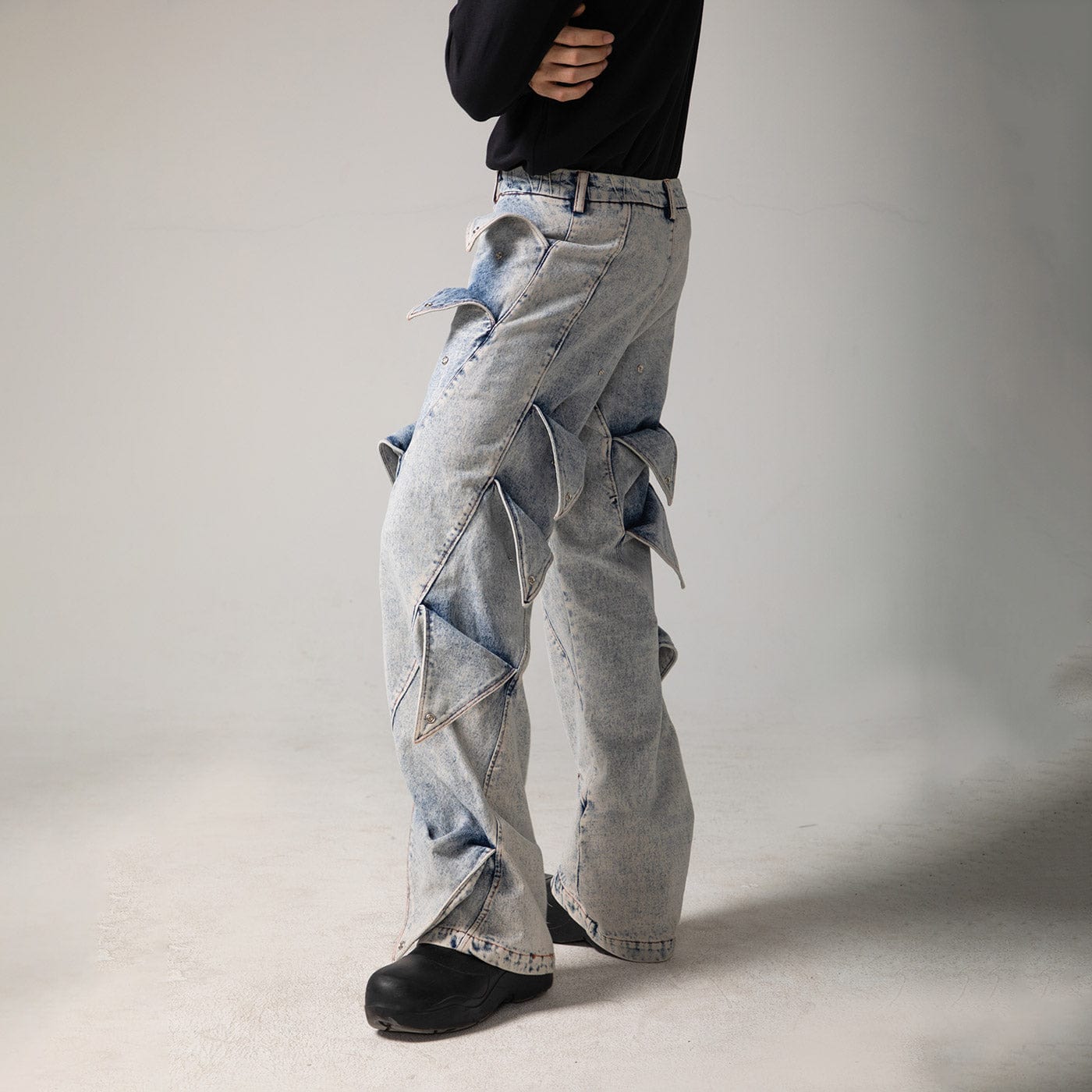 Shark Fin Denim Jeans