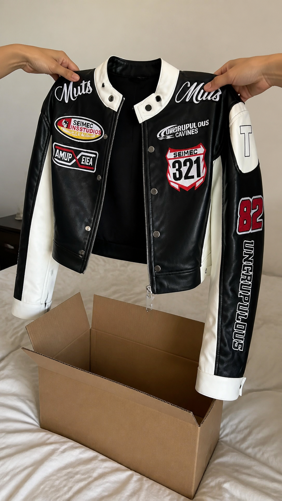 Reverse Grid Vortex Racing Jacket natural UGC showcase 5