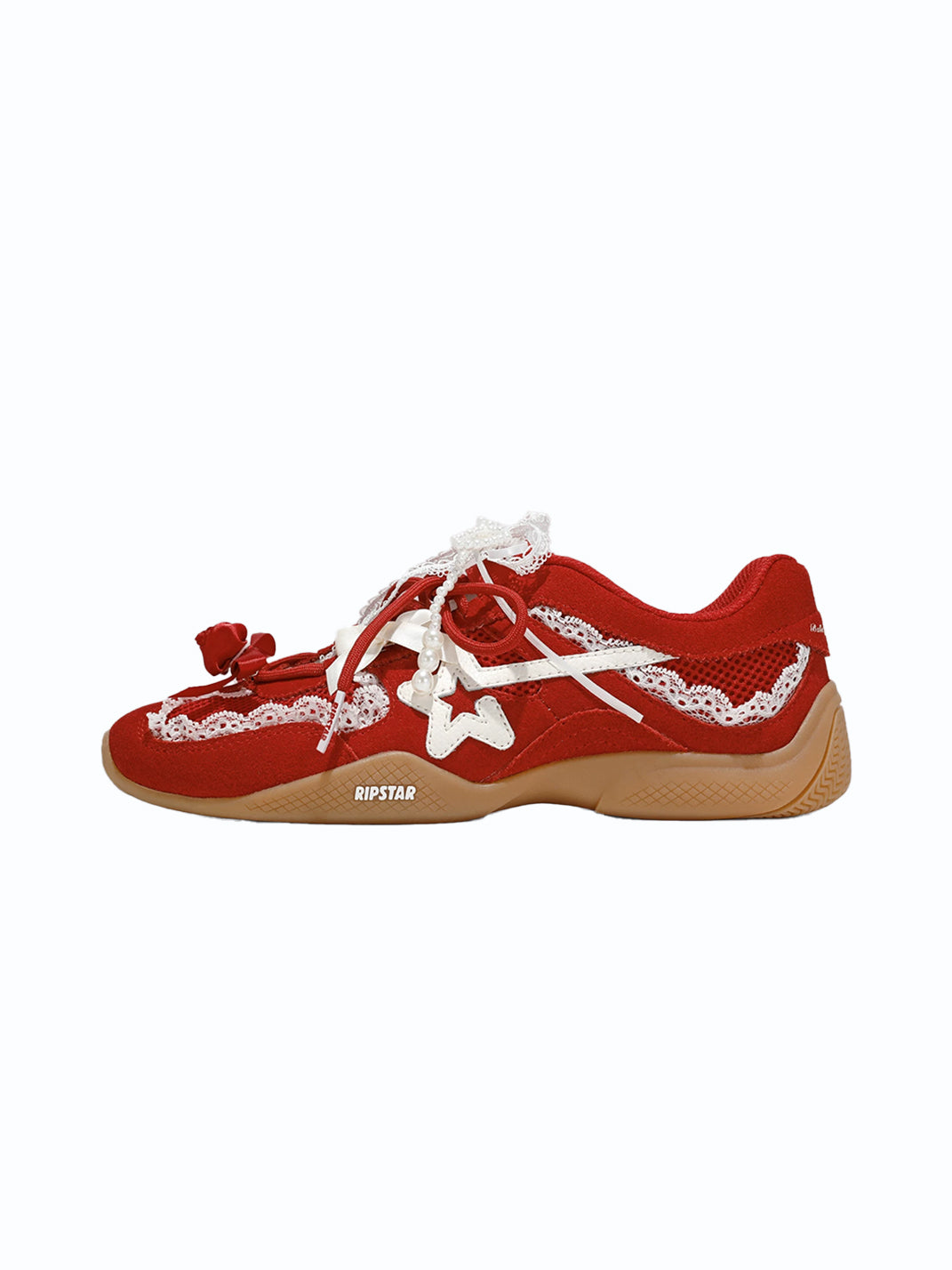 Pearl-Lace Ballet Runner Sneakers