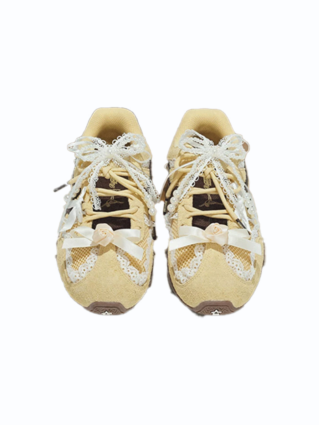 Pearl-Lace Ballet Runner Sneakers - View 9