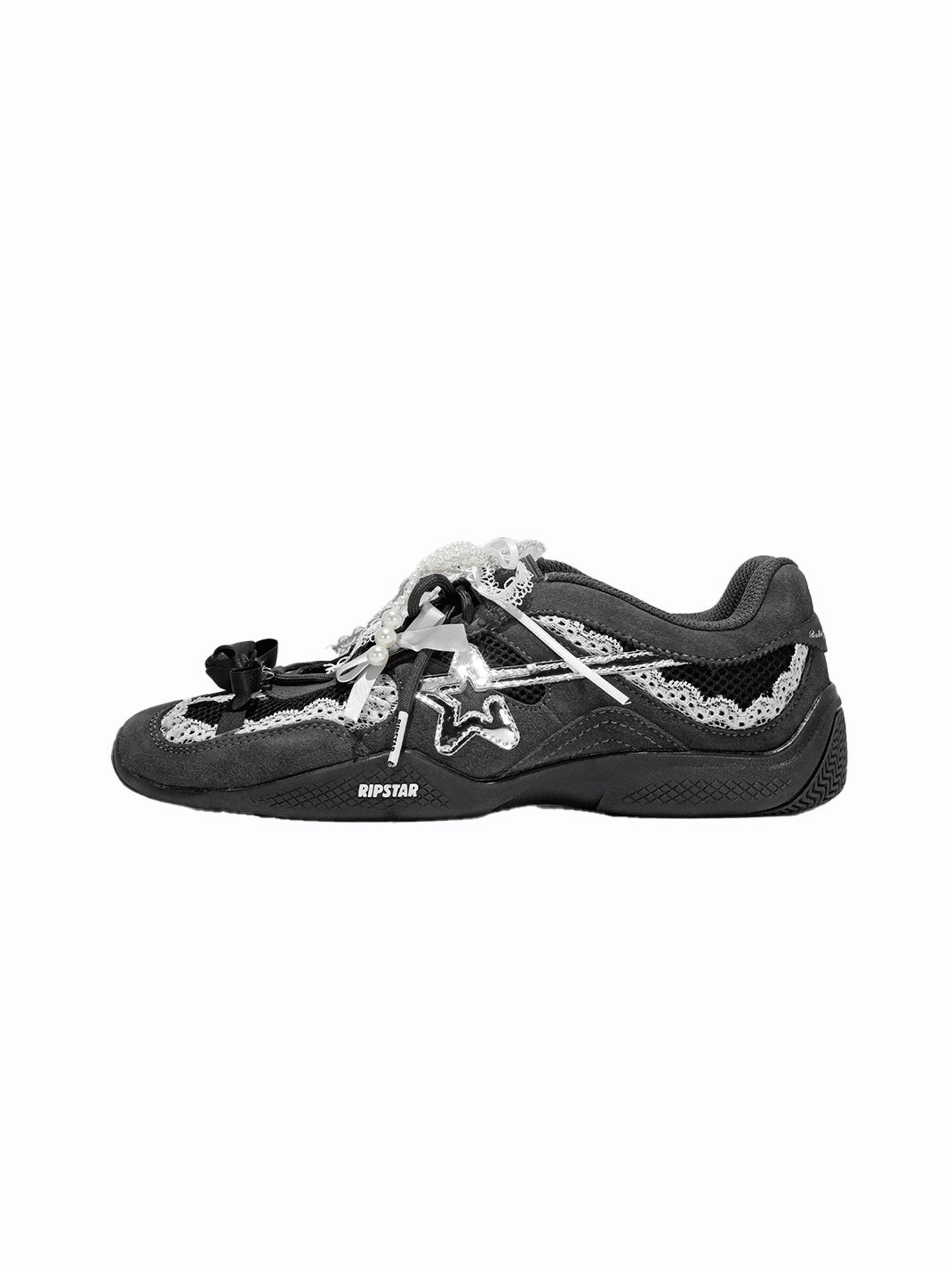 Pearl-Lace Ballet Runner Sneakers - View 10
