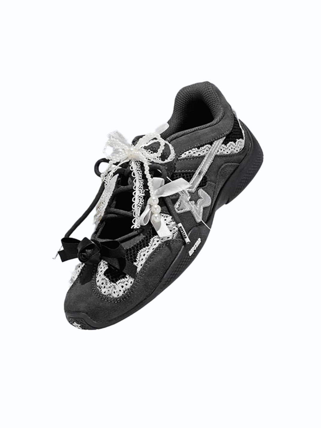 Pearl-Lace Ballet Runner Sneakers - View 12