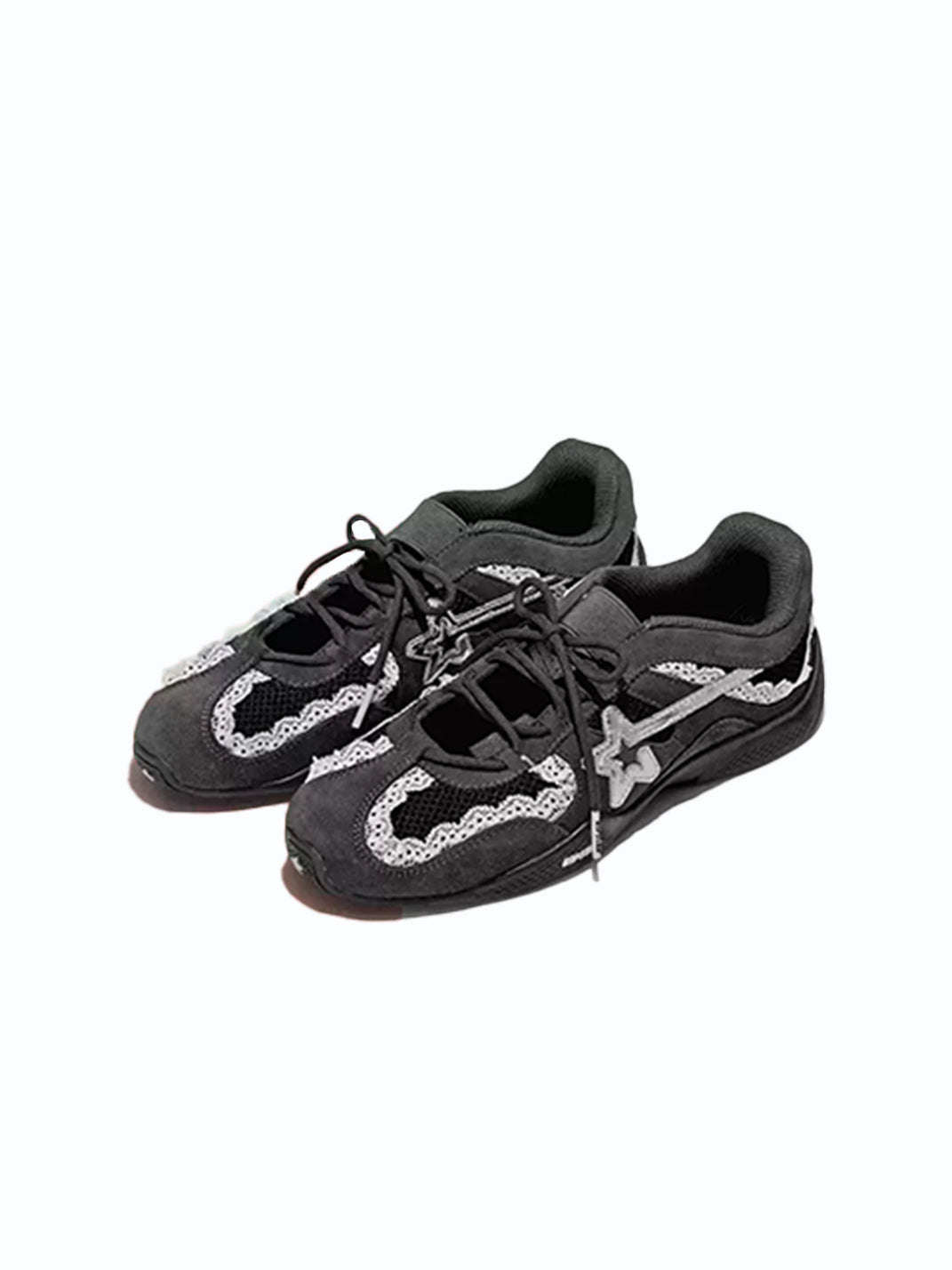 Pearl-Lace Ballet Runner Sneakers - View 14