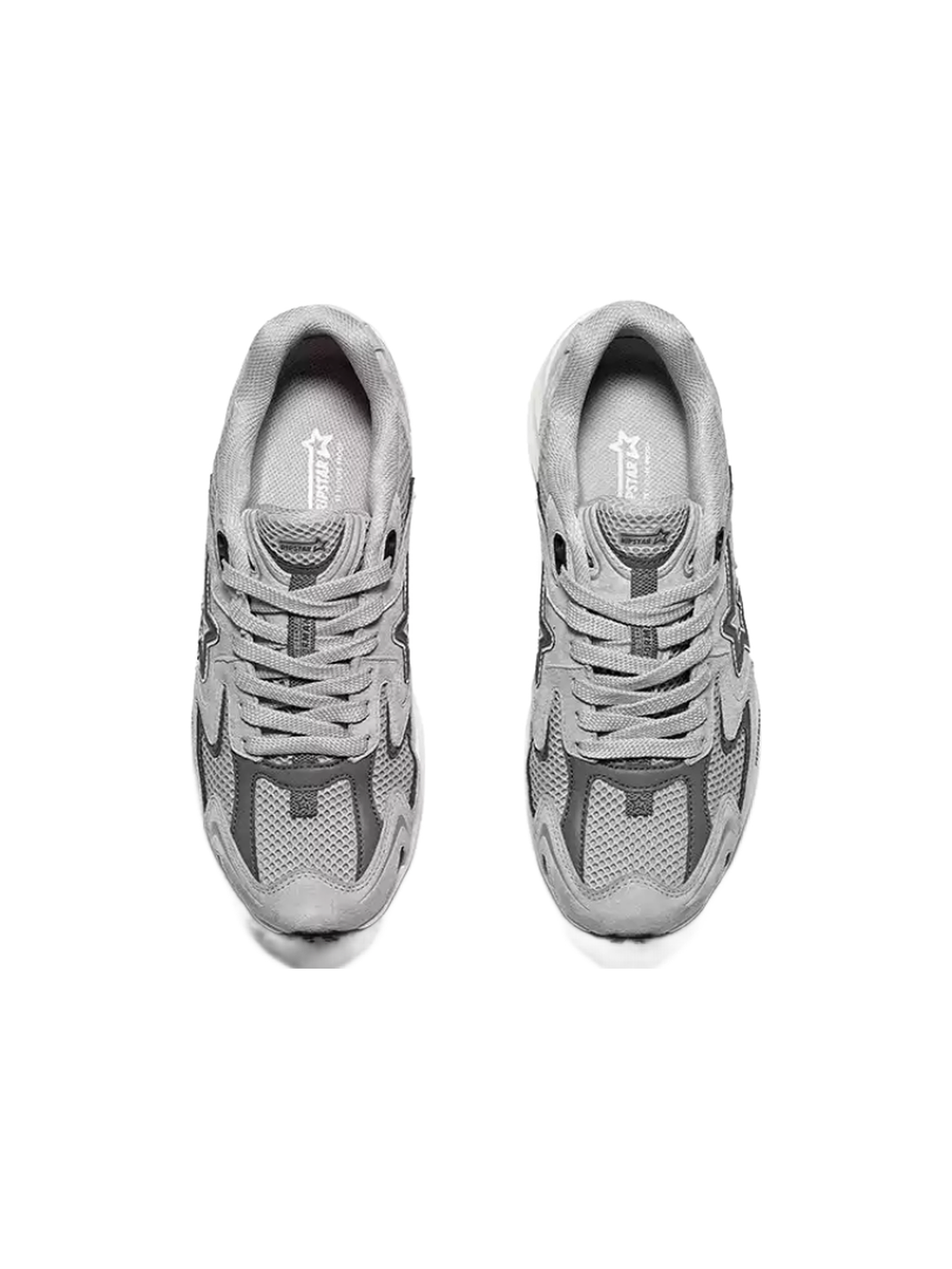 Gray Carbon-Plate Platform Running Sneakers - View 3