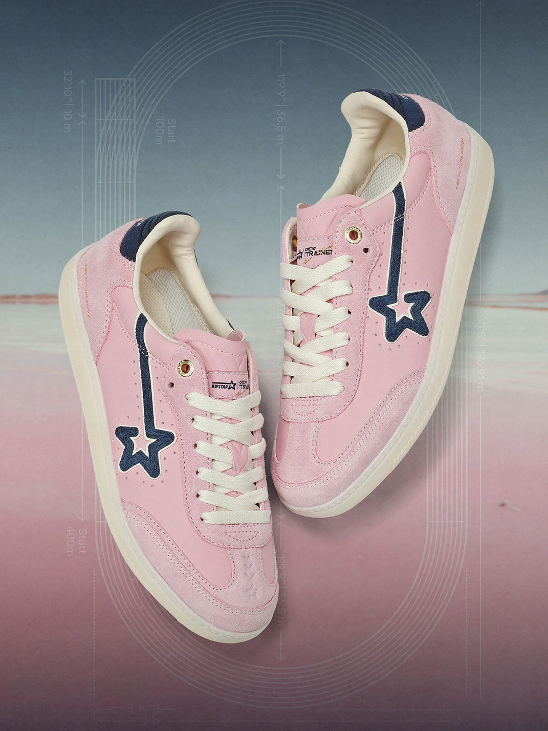 Star-Panel Multi-Color Low-Profile Trainers - View 9