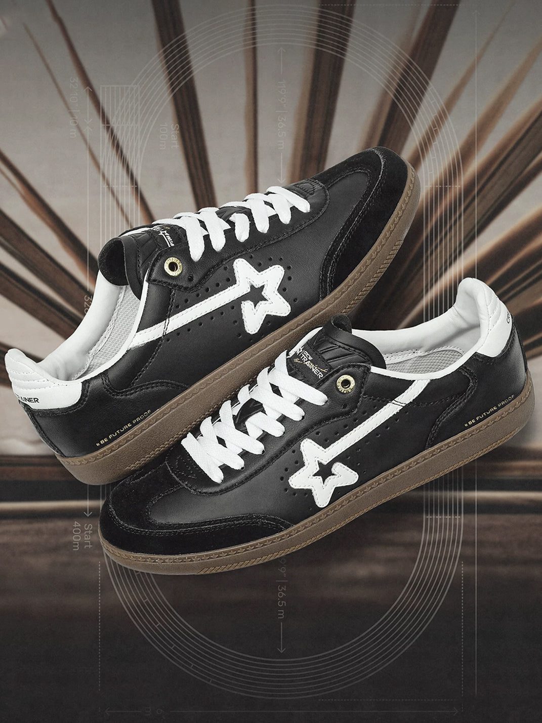 Star-Panel Multi-Color Low-Profile Trainers - View 13