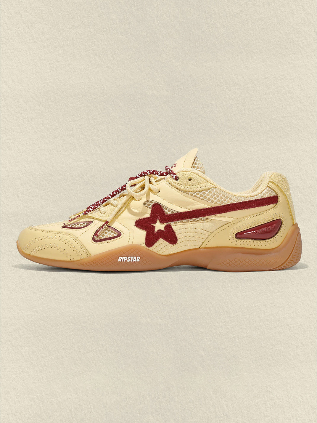 Cream Star Retro Running Sneakers - View 5