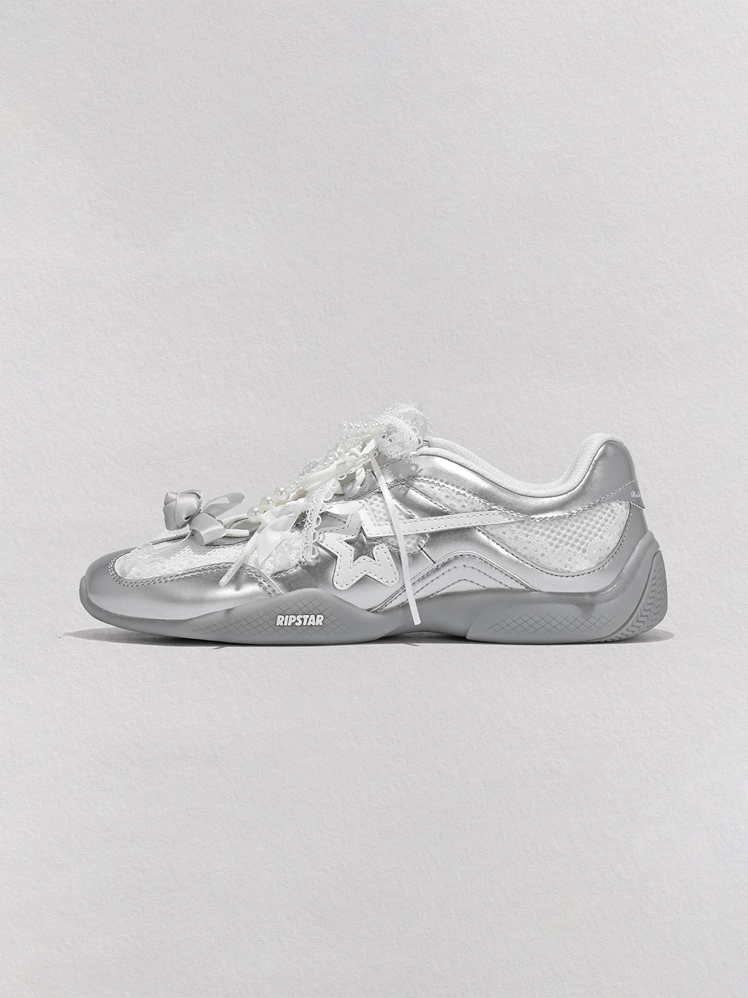 Galaxy-Silver Ballet Mary Jane Sneakers