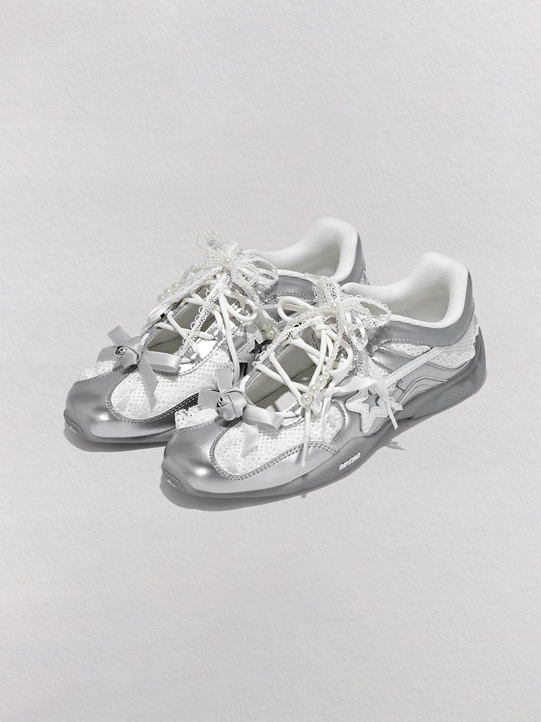 Galaxy-Silver Ballet Mary Jane Sneakers - View 7