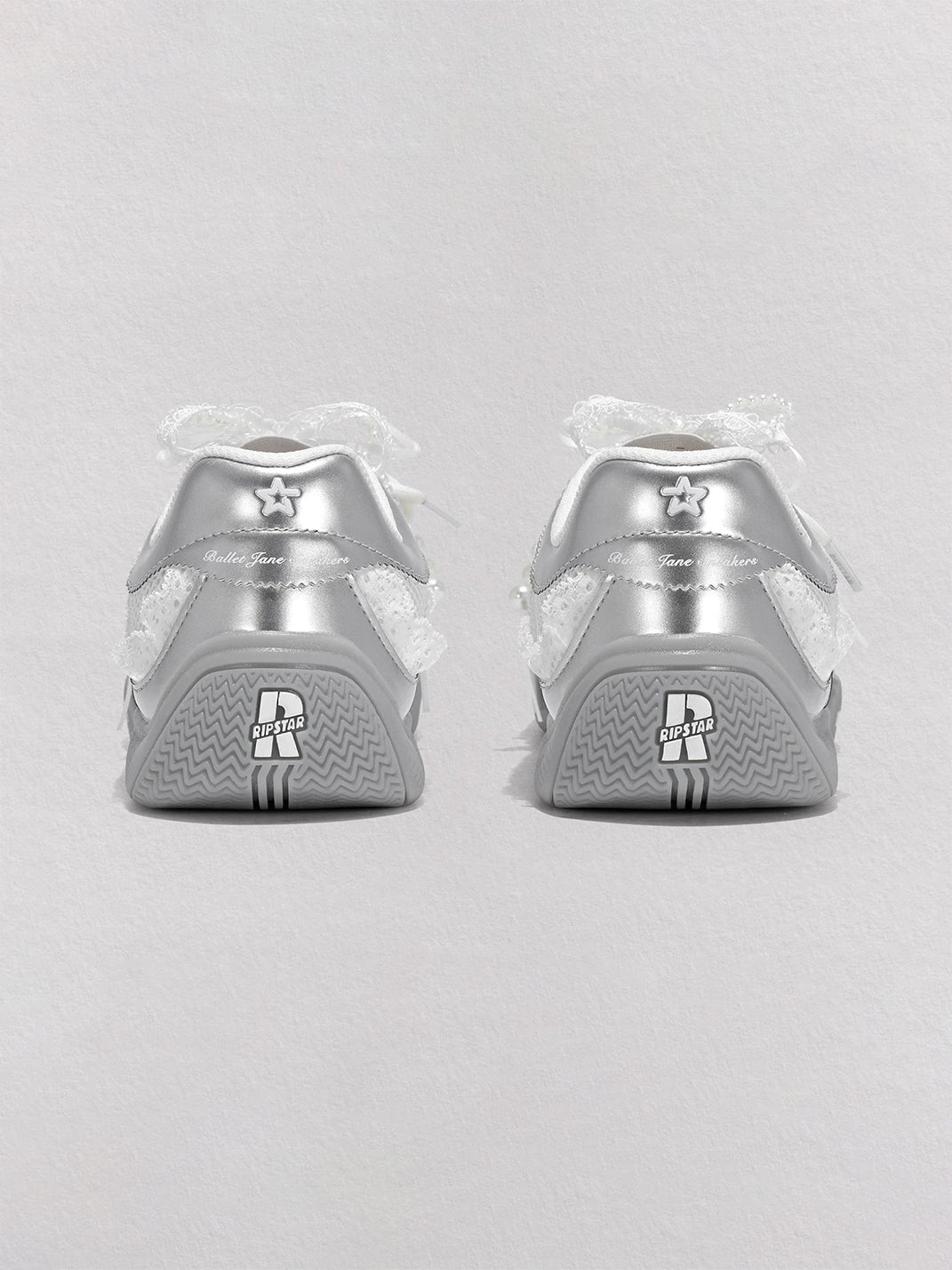 Galaxy-Silver Ballet Mary Jane Sneakers - View 8