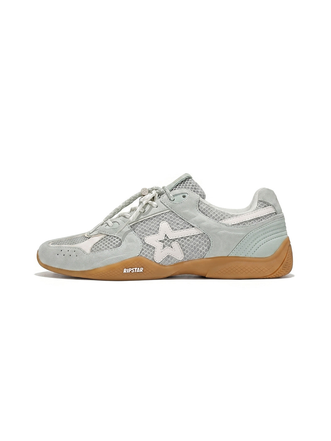 Blue Mesh Star German Trainer Sneakers