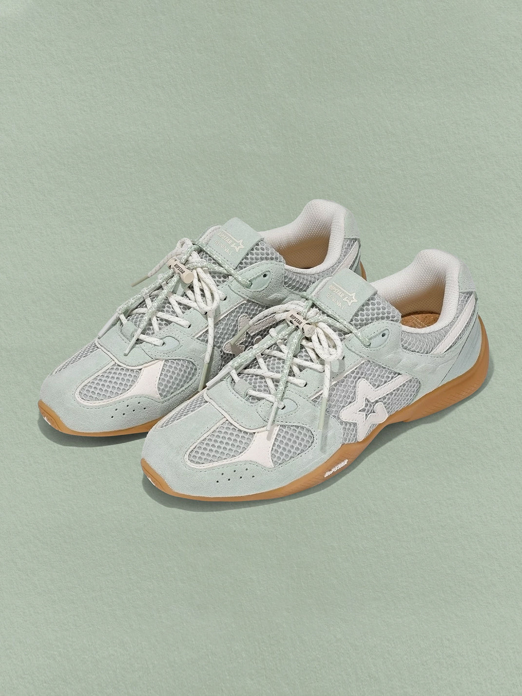 Blue Mesh Star German Trainer Sneakers - View 11