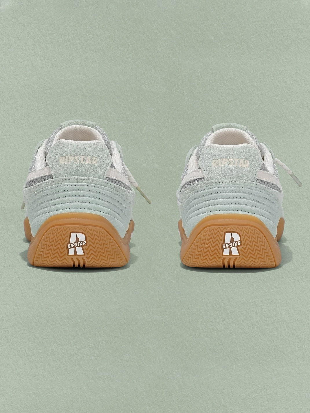 Blue Mesh Star German Trainer Sneakers - View 12