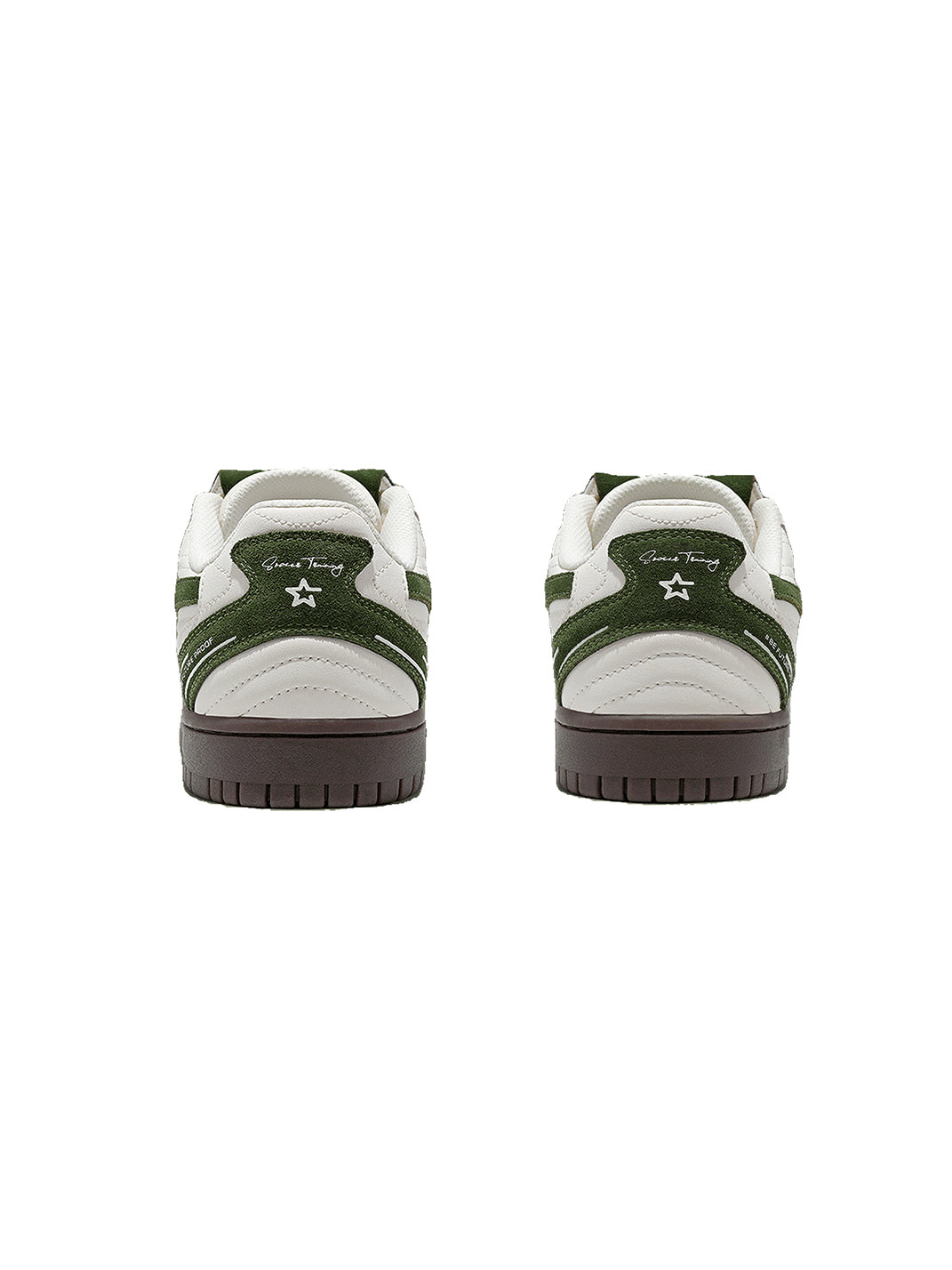 White-Green Detachable-Tongue Casual Sneakers - View 7
