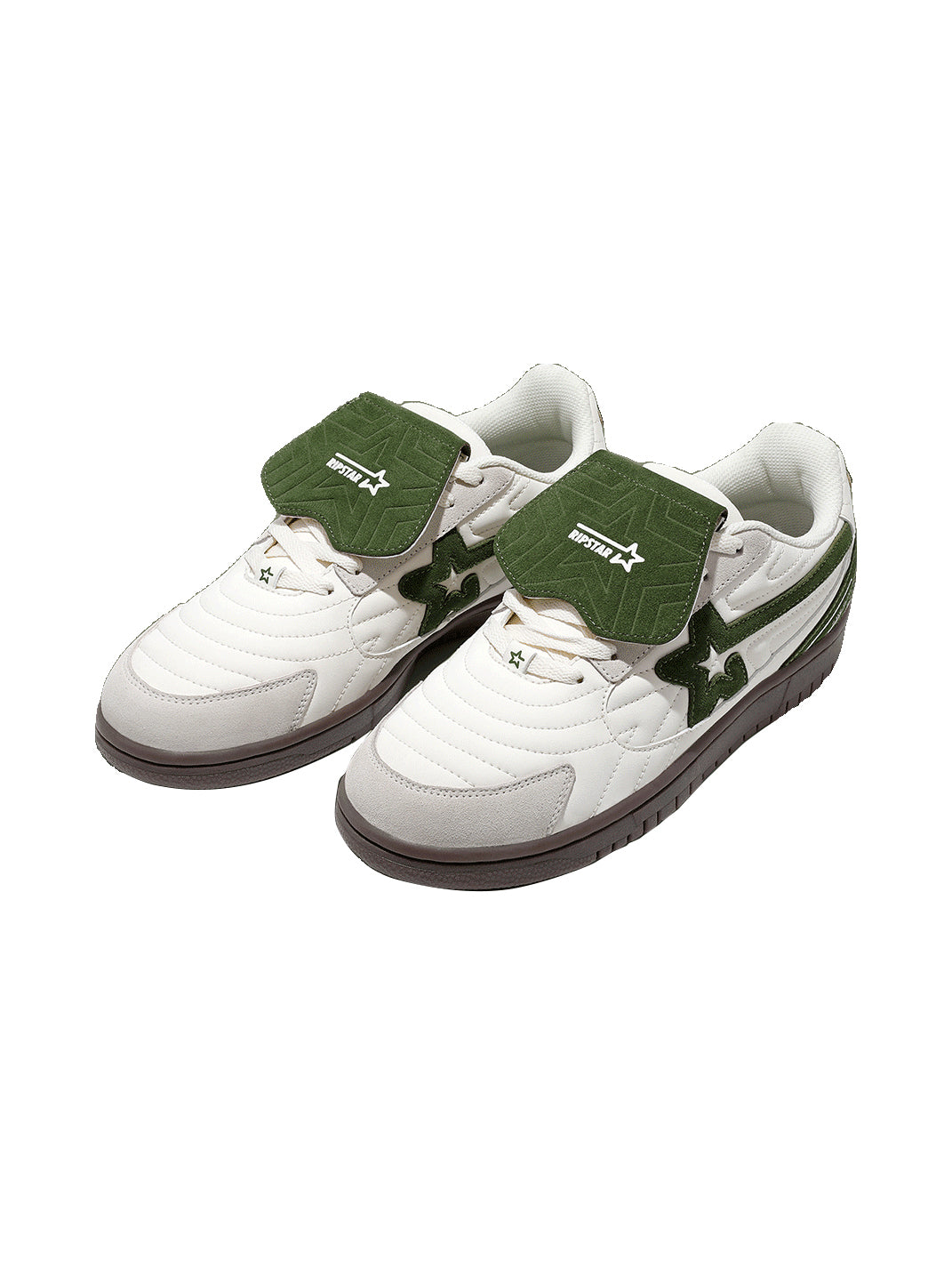 White-Green Detachable-Tongue Casual Sneakers - View 10