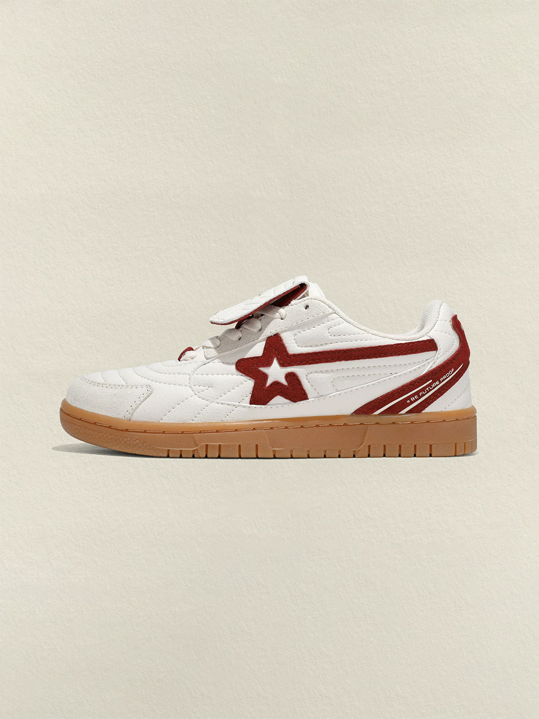 Rice-Red Star-Panel Retro Trainers - View 5
