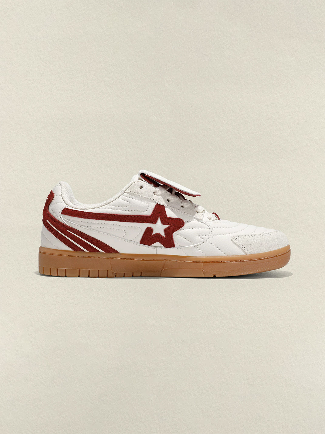 Rice-Red Star-Panel Retro Trainers - View 7