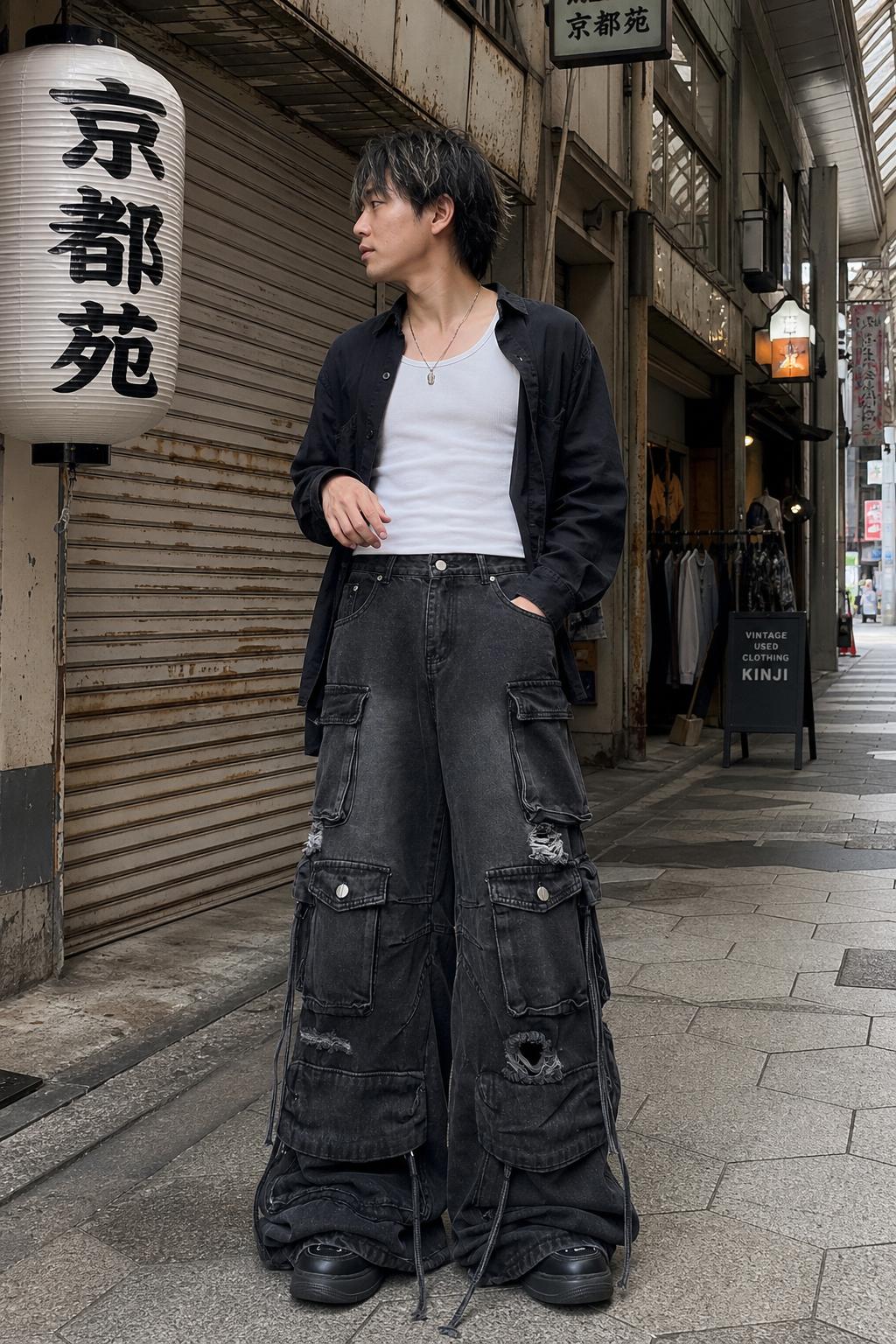 Rogue Stack Multi-Pocket Cargo Jeans UGC showcase 2