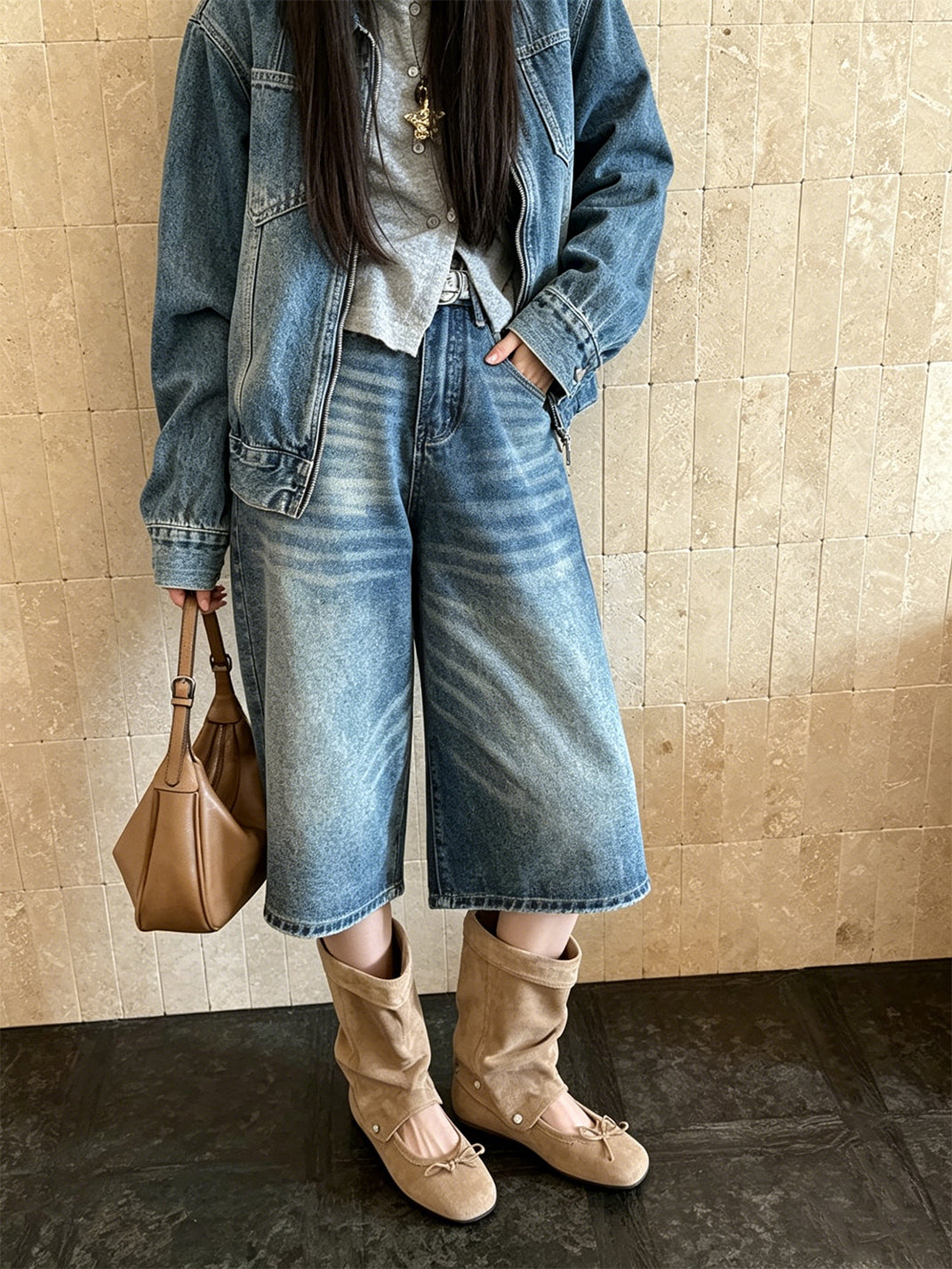 Convertible Bow-Wrap Slouchy Sandal Boots - View 5