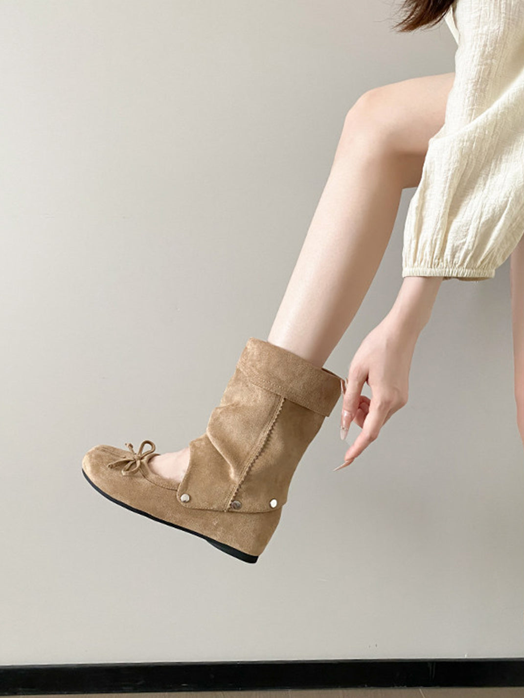 Detachable Tabi Ballet Sandal Boots - View 12