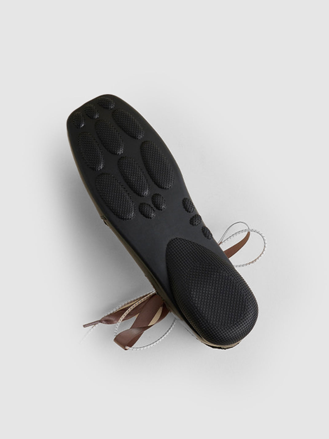 Ribbon-Wrapped Square-Front Trainer Flats - View 21