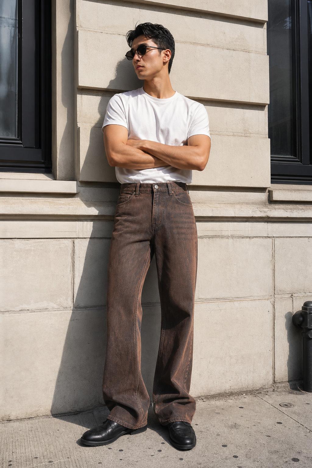 Rust Vintage Flare Jeans UGC showcase 1