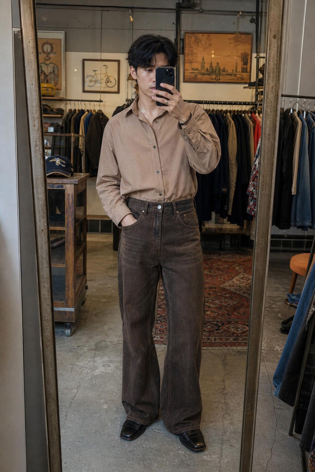 Rust Vintage Flare Jeans UGC showcase 3